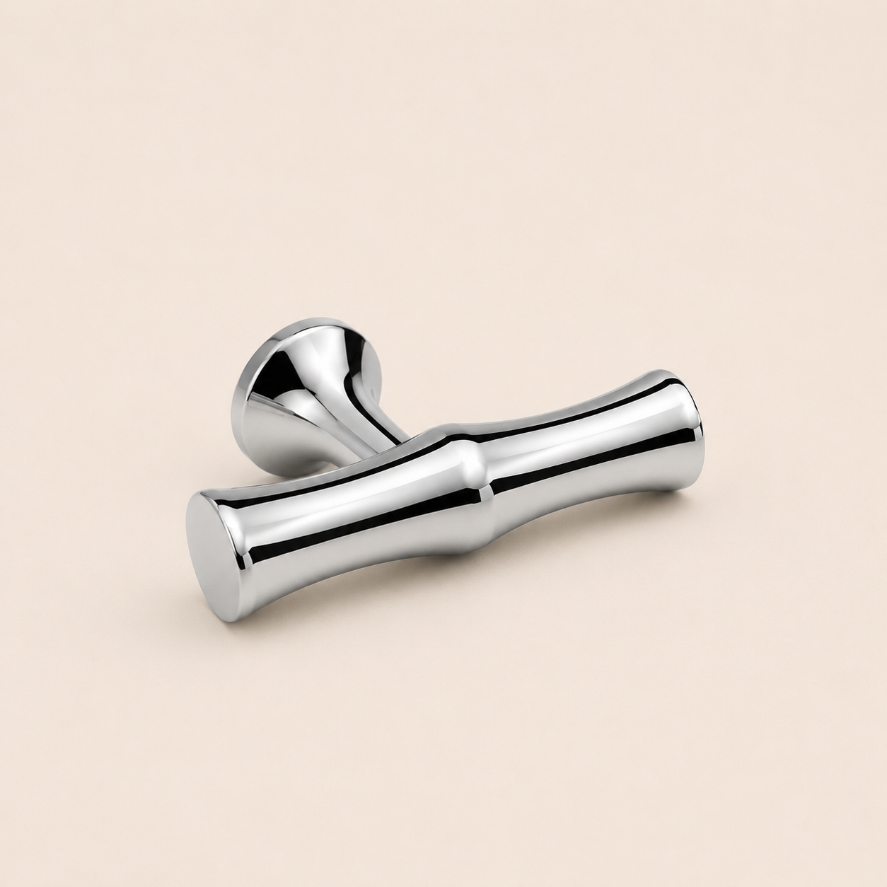 T-knopp i krom – klassisk design